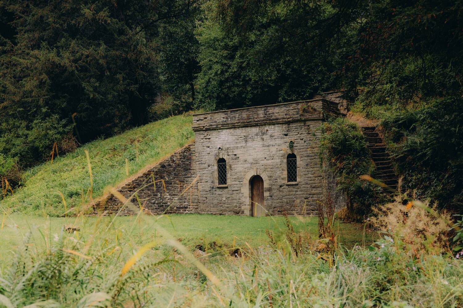 The georgian cold bath is perfect for a early morning plunge on a walking holiday at the Salwey Lodge